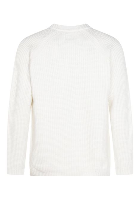 maglione girocollo uomo bianco C.P. COMPANY | 19CMKN023A-005558G103